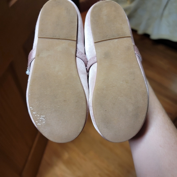 Rose Gold Toddler slip on flats - Picture 3 of 4